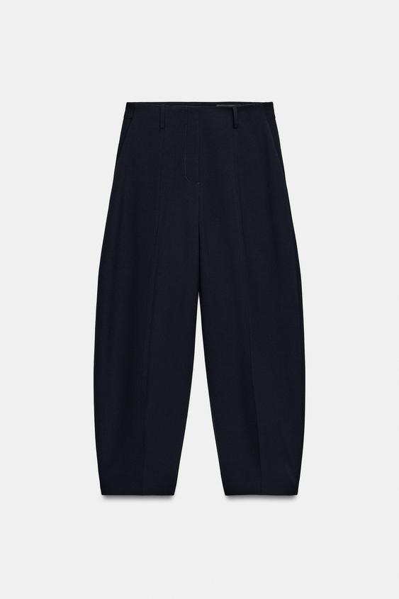 PANTALON BALLOON ZW COLLECTION - Bleu marine de Zara - Image 6