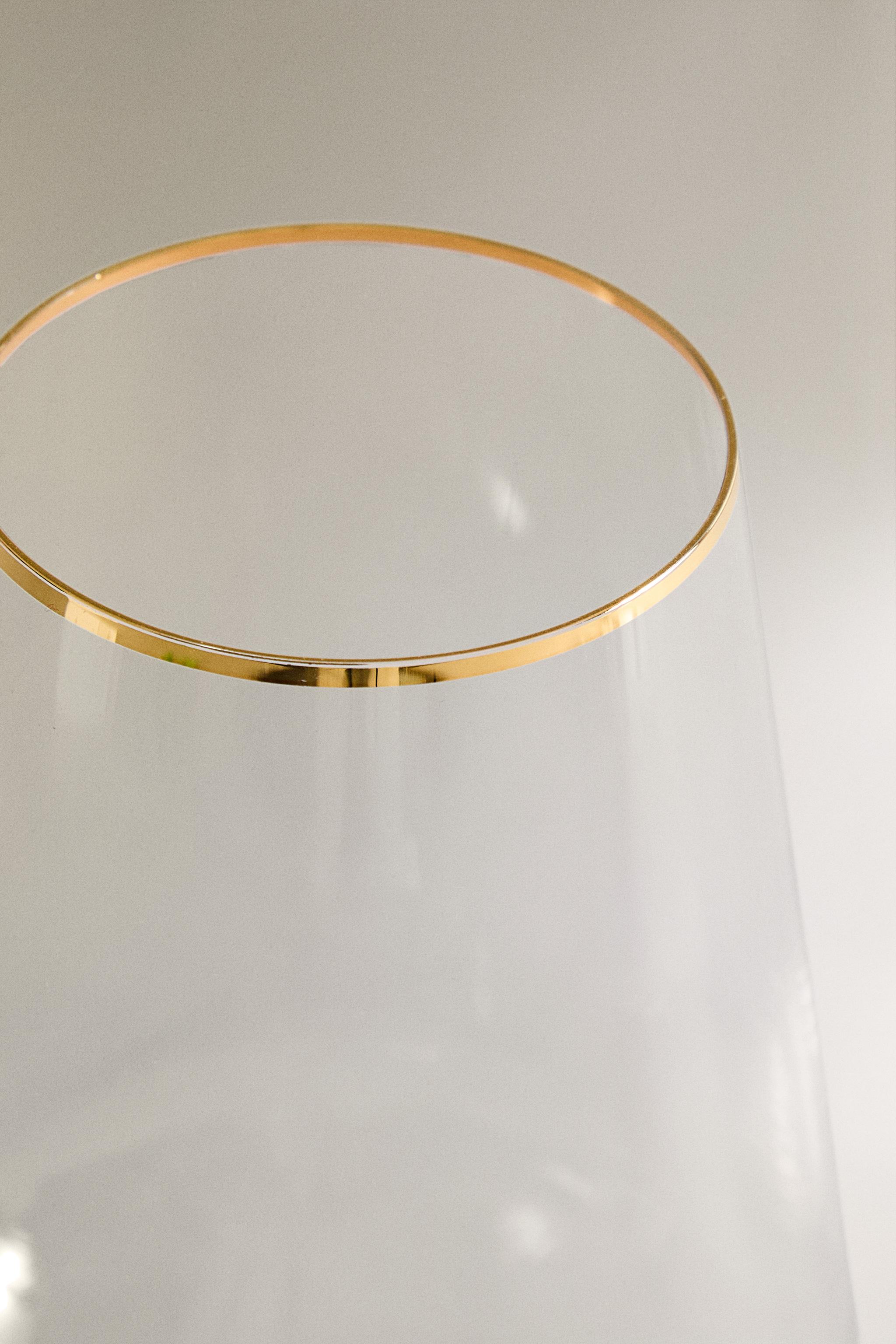 VERRE À PIED LIGNES NOËL