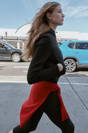 CONTRAST PUFFER JACKET - Black by Zara - Image 4