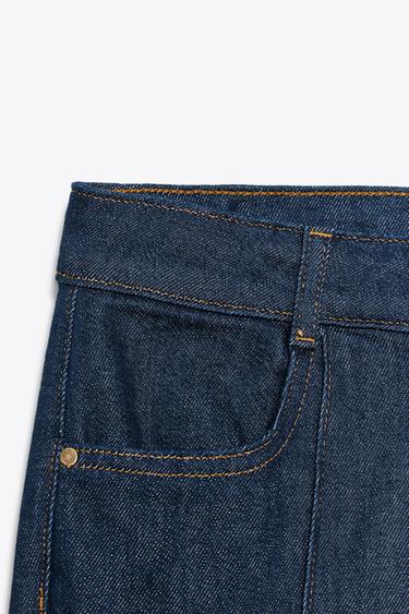 PANTALÓN Z1975 FLARE NERVIO - Índigo de Zara