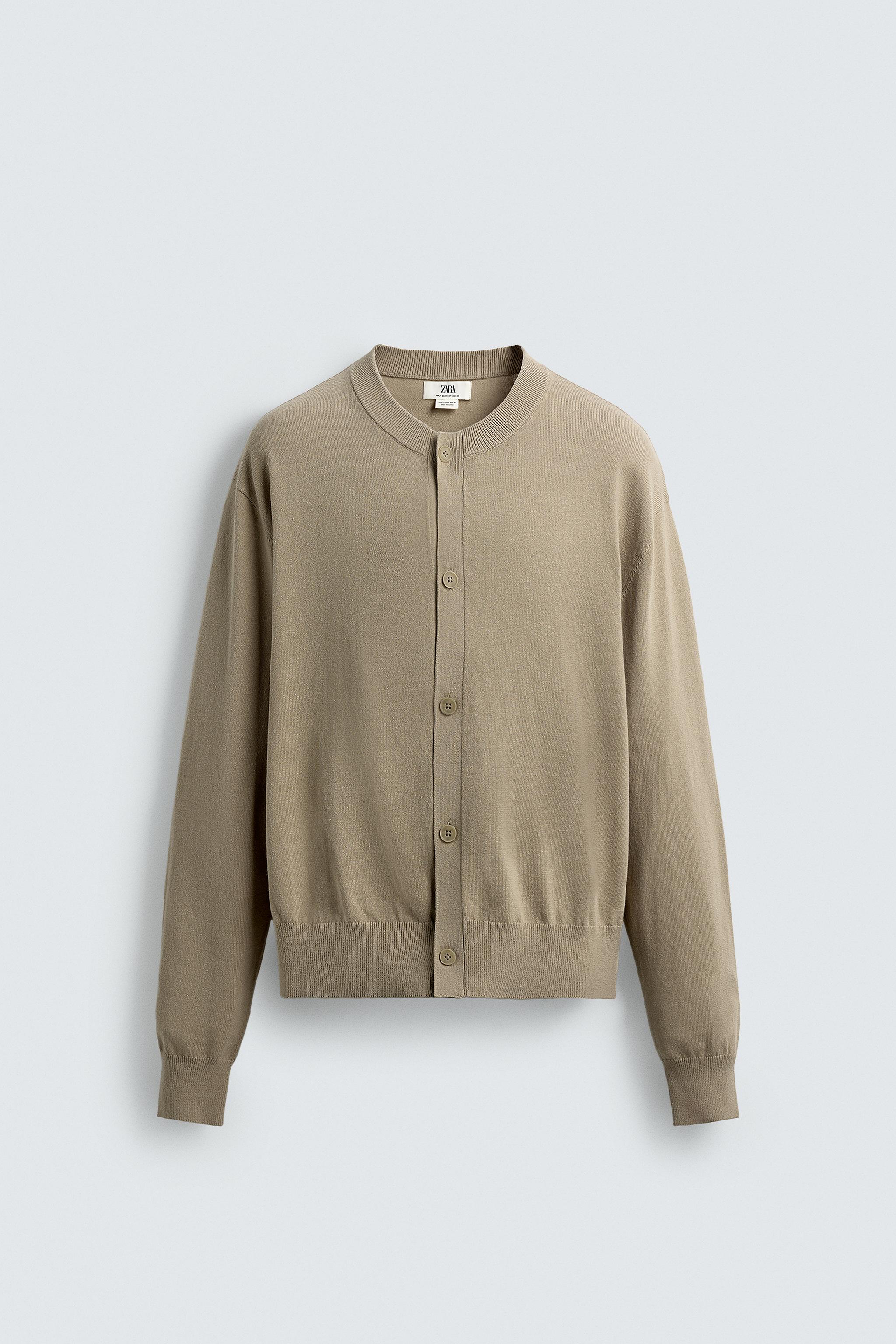 新品 STILL BY HAND Ramie Pique Cardigan COTTON-RAMIE CARDIGAN - Beige | ZARA United States