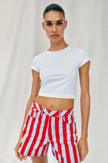 STRIPED SHORTS - Multicoloured by Zara