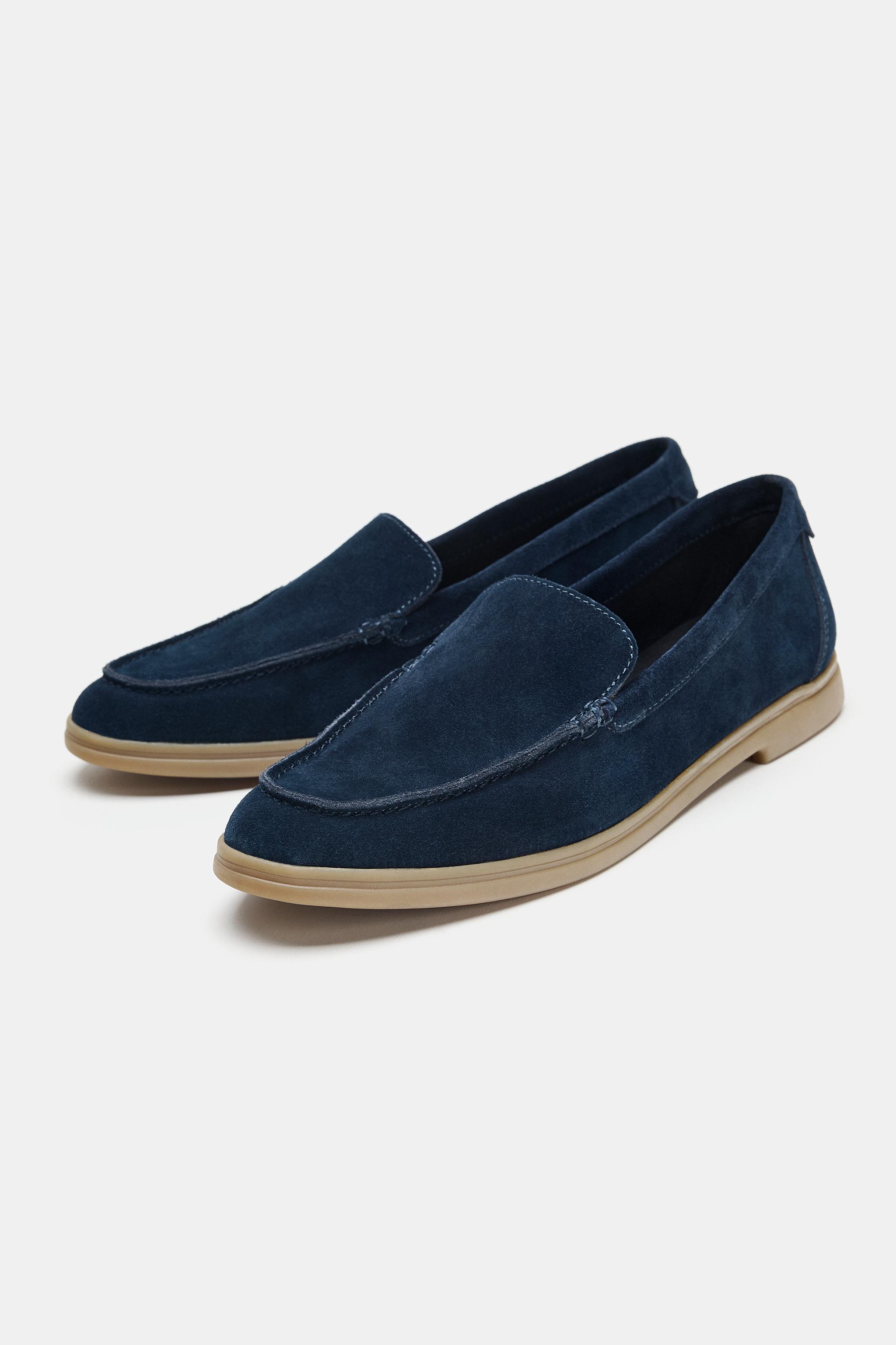 SUEDE FLAT LOAFERS