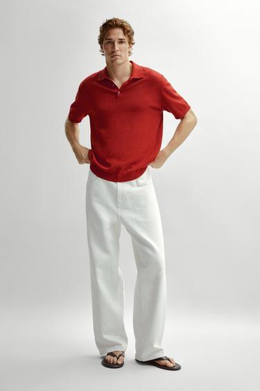 Polo punto 100% algodón - Naranjas de Zara