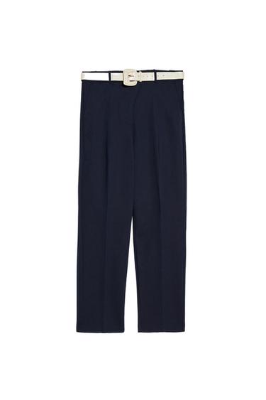 SKINNY TROUSERS WITH BELT