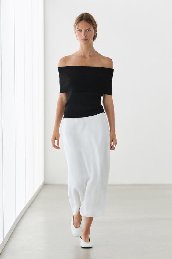 Off-the-shoulder top from Zara - $90