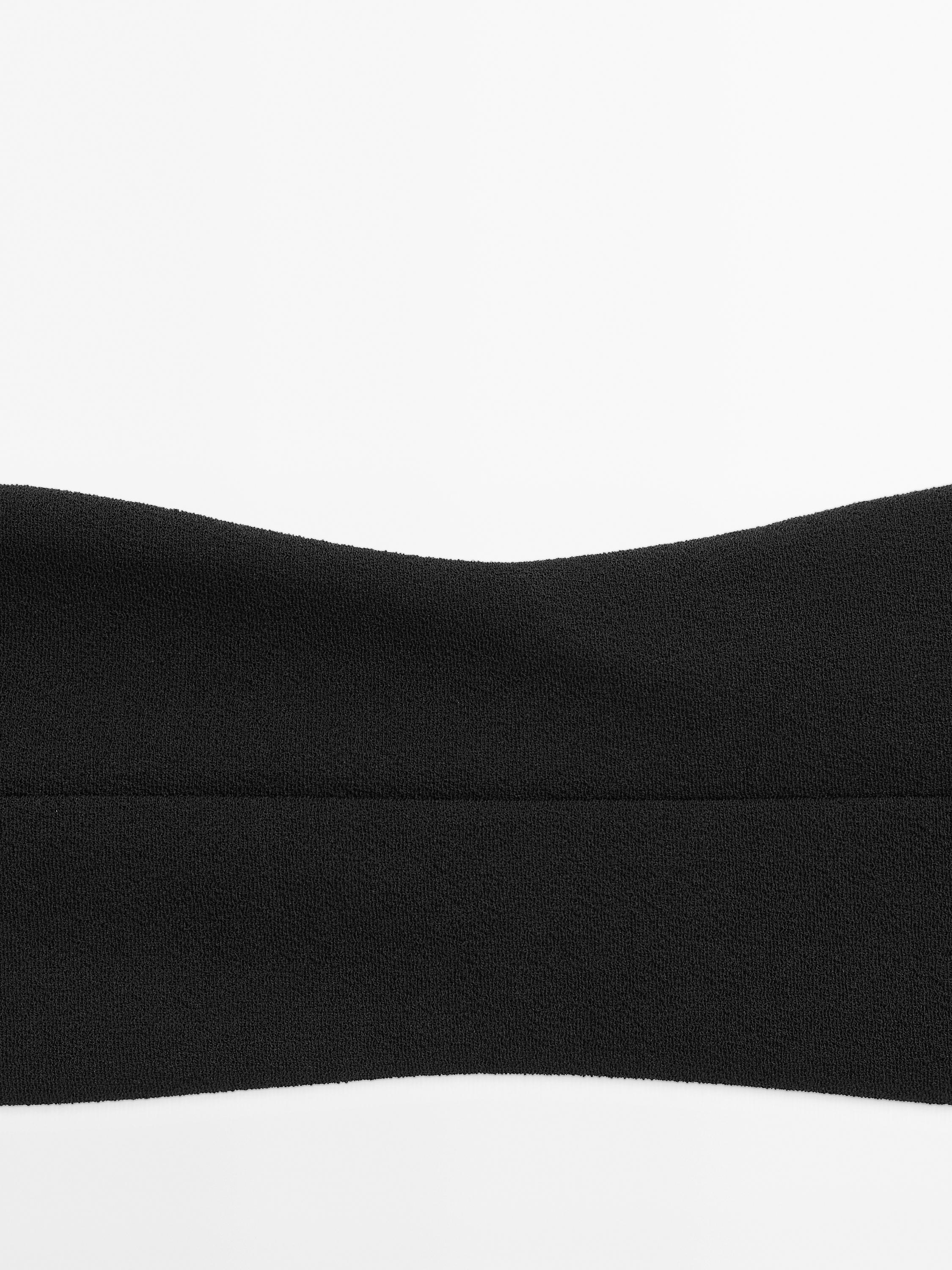 Haut de bikini bandeau texturé