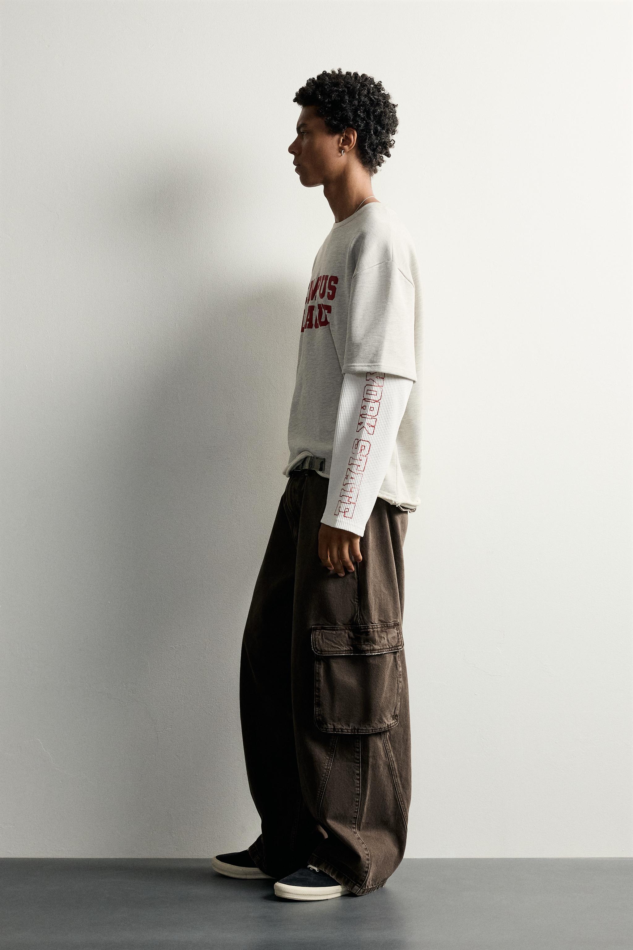LAYERED EFFECT GRAPHIC T-SHIRT