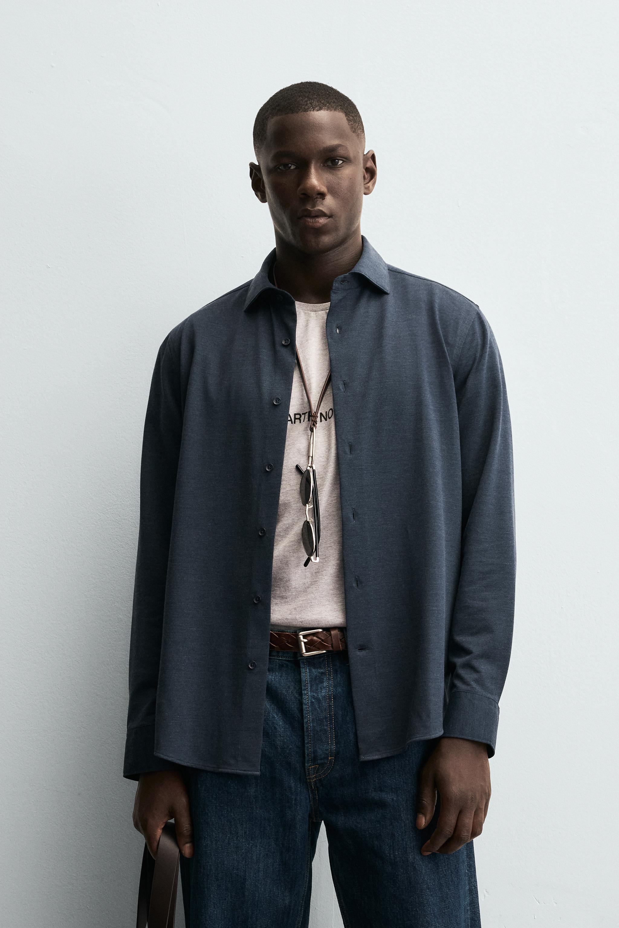 beamsスーツ　ZARAシャツ BEAMS PLUS（ビームス プラス）WORK Denim（シャツ・ブラウス