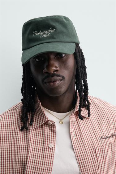 CHEMISE COUPE BOXY À CARREAUX BRODÉE - Blanc / Rouge de Zara - Image 4