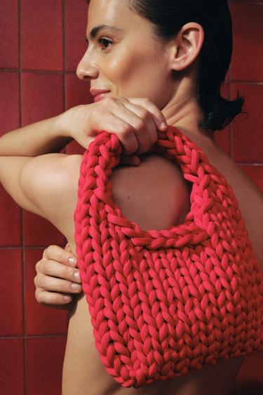 BRAIDED MINI BAG - Red by Zara