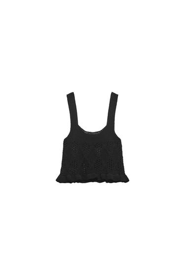 POINTELLE KNIT TOP