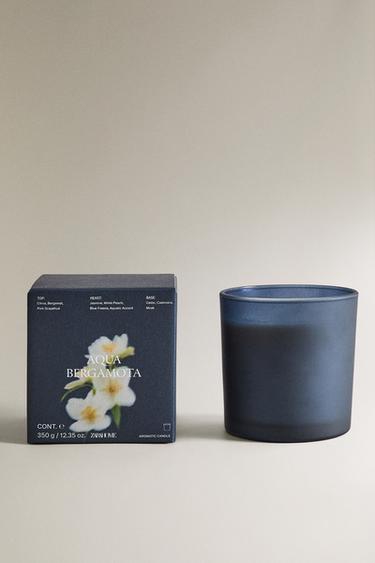 (350 غ) شمعة عطرية AQUA BERGAMOTA - أخضر باستيل الخاص بـ Zara