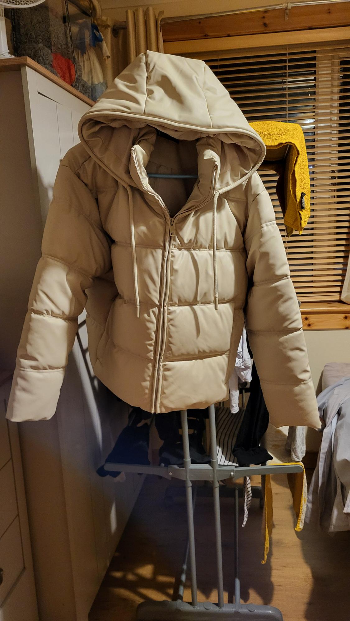 FAUX LEATHER WIND PROTECTION ANORAK