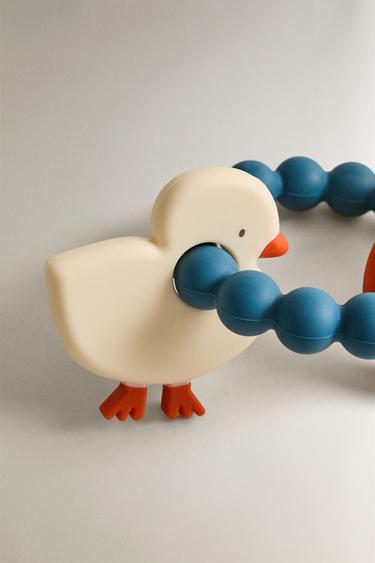 CHILDREN’S SILICONE CHICK TEETHER - Blue by Zara - Image 3