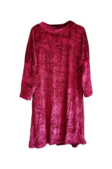 BEAUTIFUL BURGUNDY MIDI VELVET DRESS