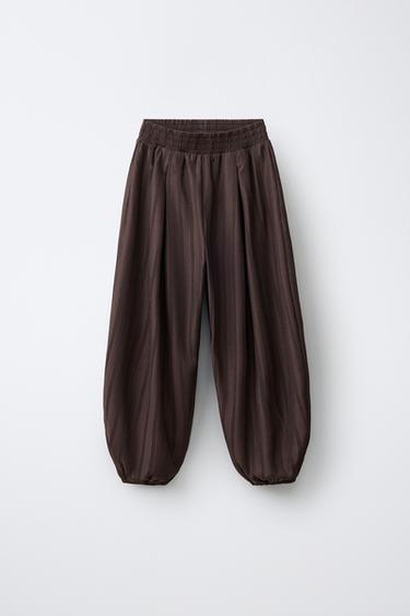 PANTALONS BOMBATXOS DE BAMBULA - Marró de Zara