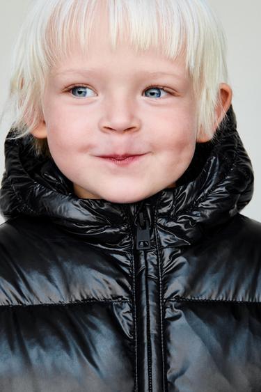 FEATHER DOWN HOODED WATER-REPELLENT PUFFER JACKET - Black by Zara