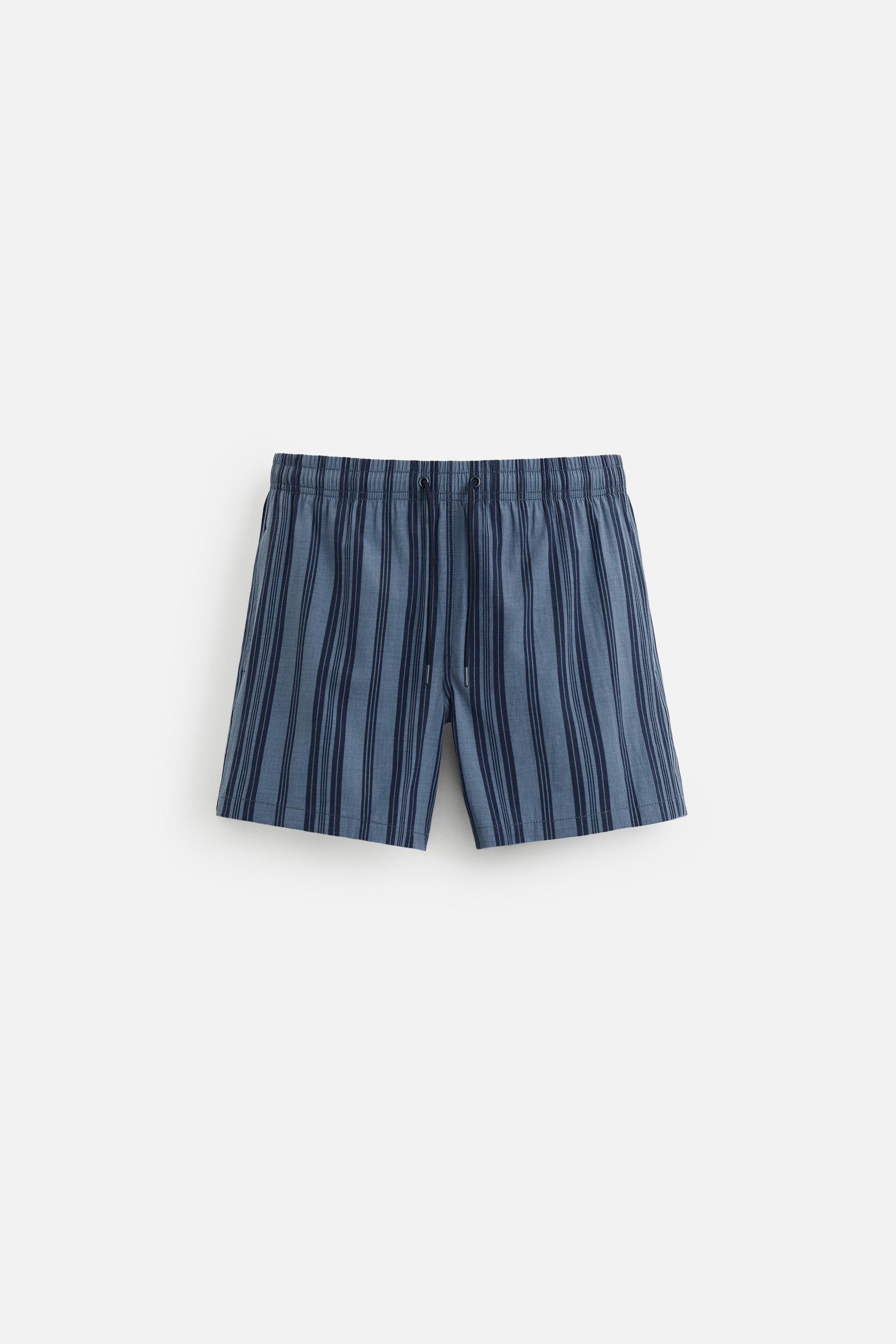 MAILLOT DE BAIN MI-LONG RAYURES