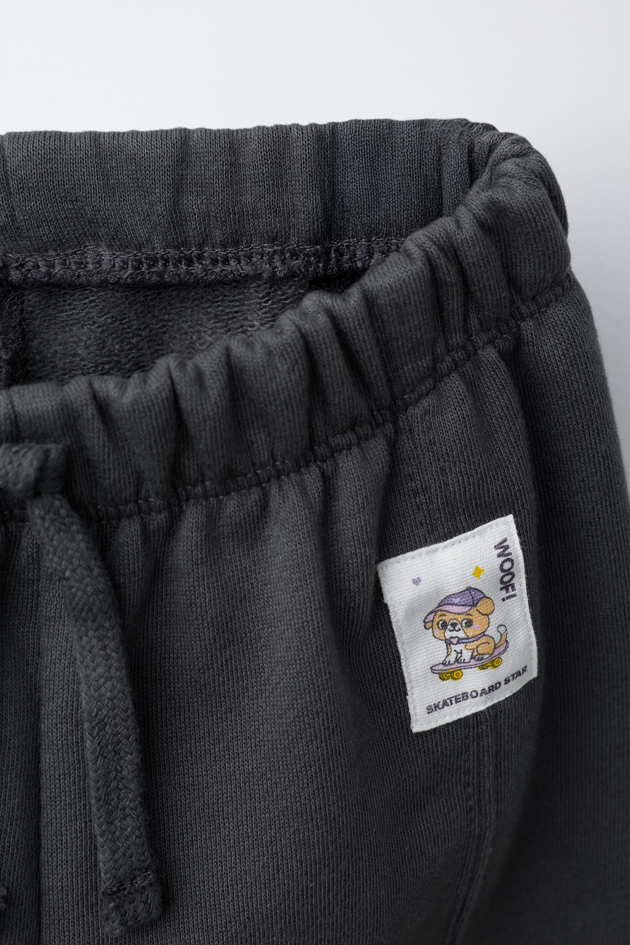 LABELLED PLUSH JOGGERS