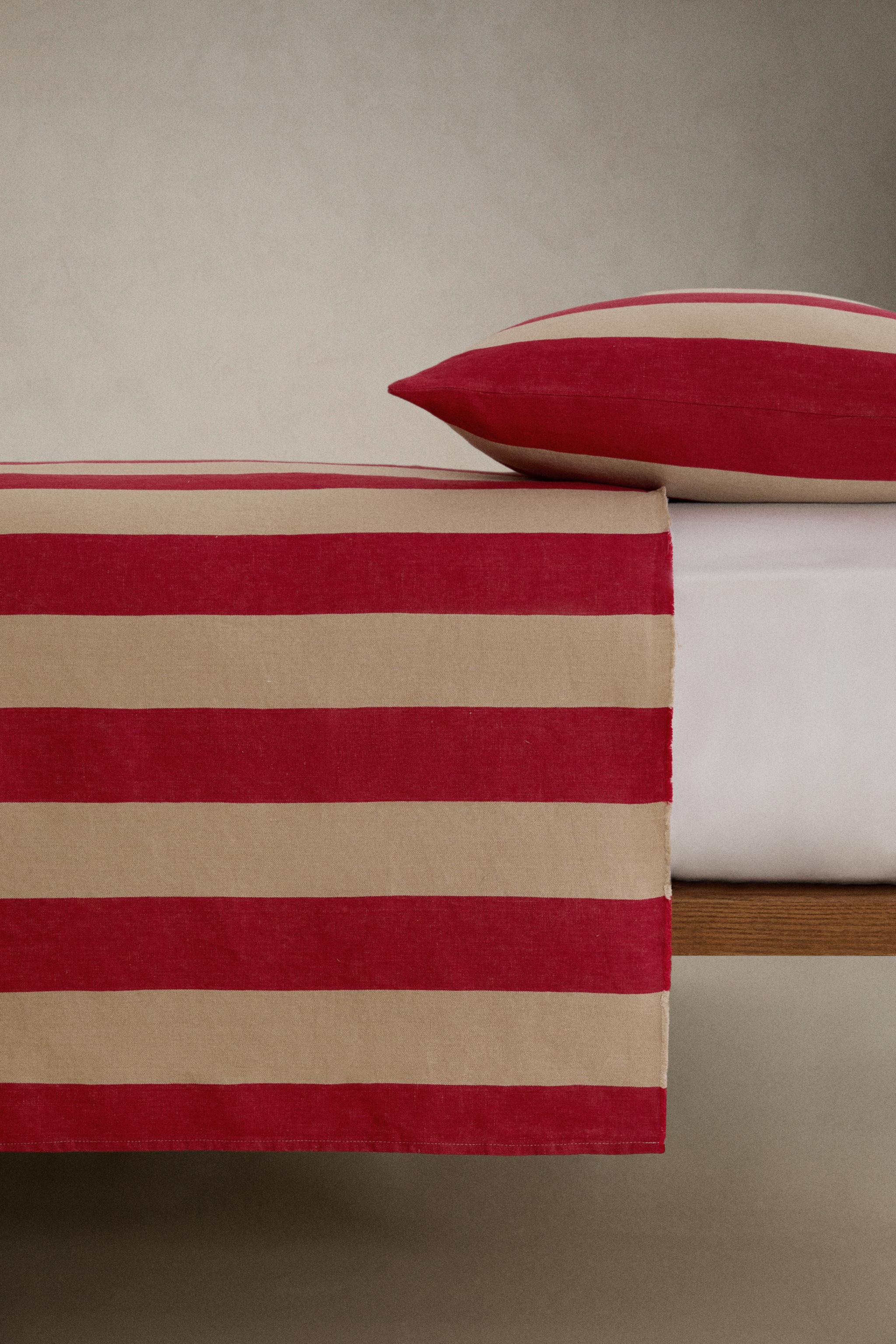 COUVRE-LIT LIN RAYURES | KATHARINE POLE