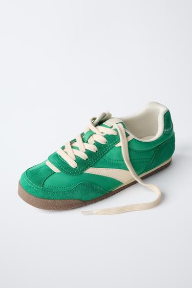 BASKETS EN CONTRASTE - Vert de Zara - Image 3