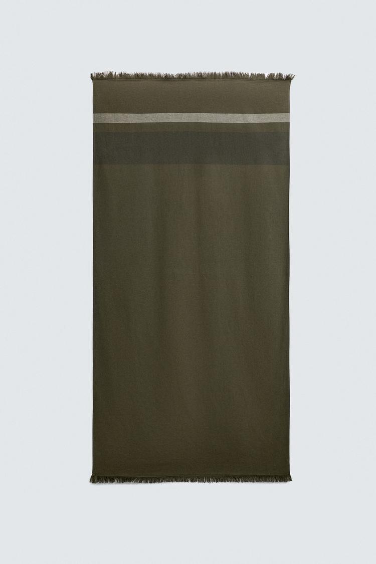 ZARA STRIPED BEACH TOWEL