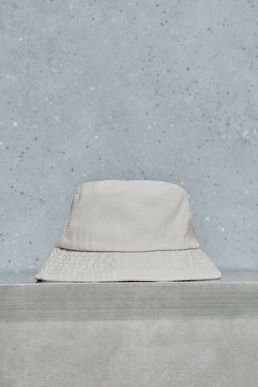 طاقية BUCKET خياطة - خام / فيجوريه by Zara