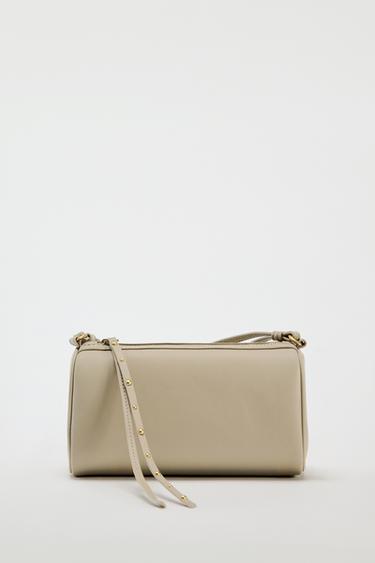 CROSSBODY BAG WITH MINI STUDS DETAIL - Beige by Zara