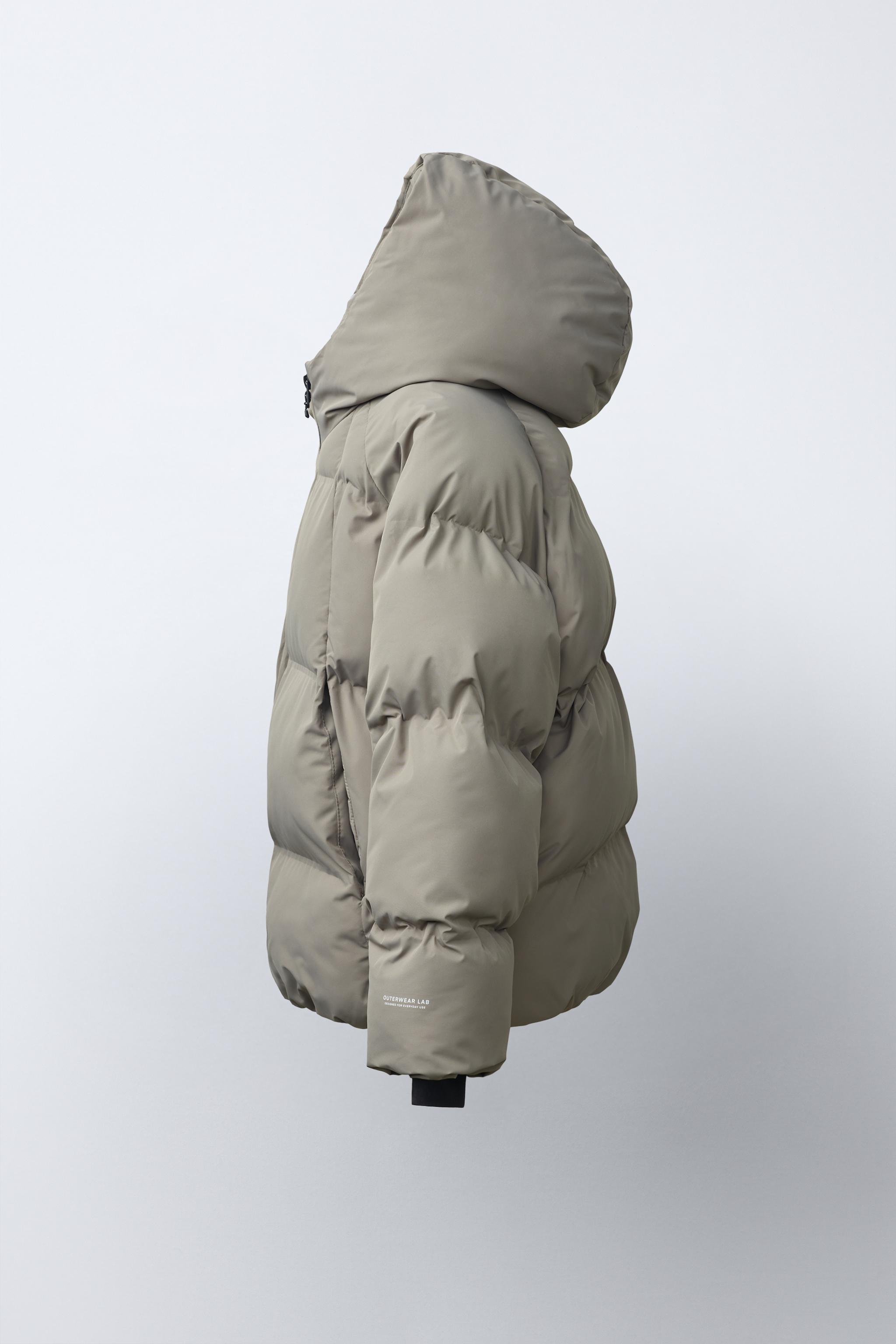 WATER REPELLENT PUFFER HOODIE JACKET