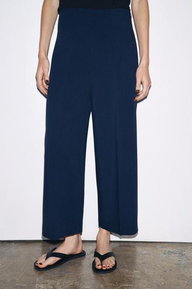 ZW COLLECTION CULOTTES - Navy blue by Zara