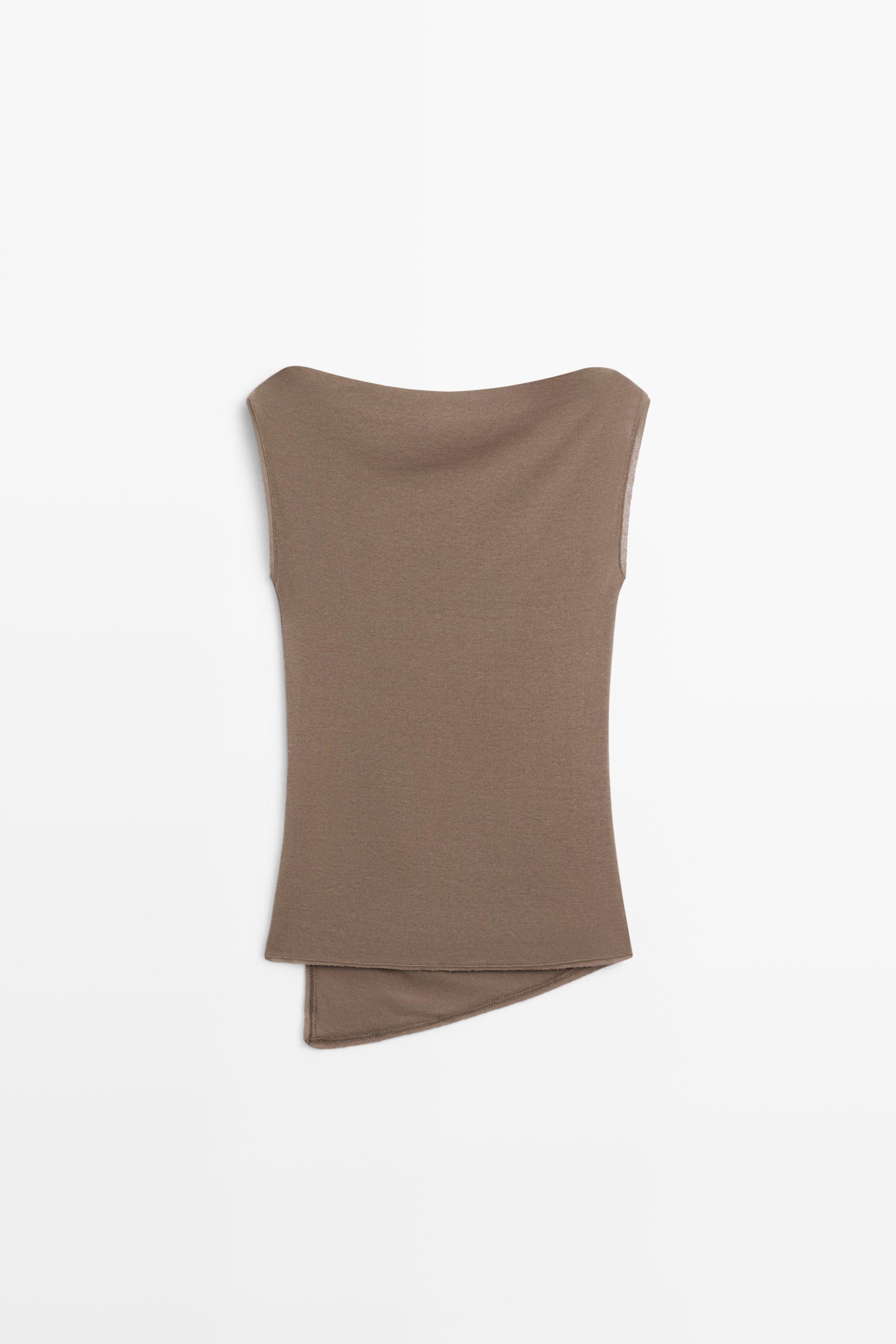 Top en maille 100 % coton