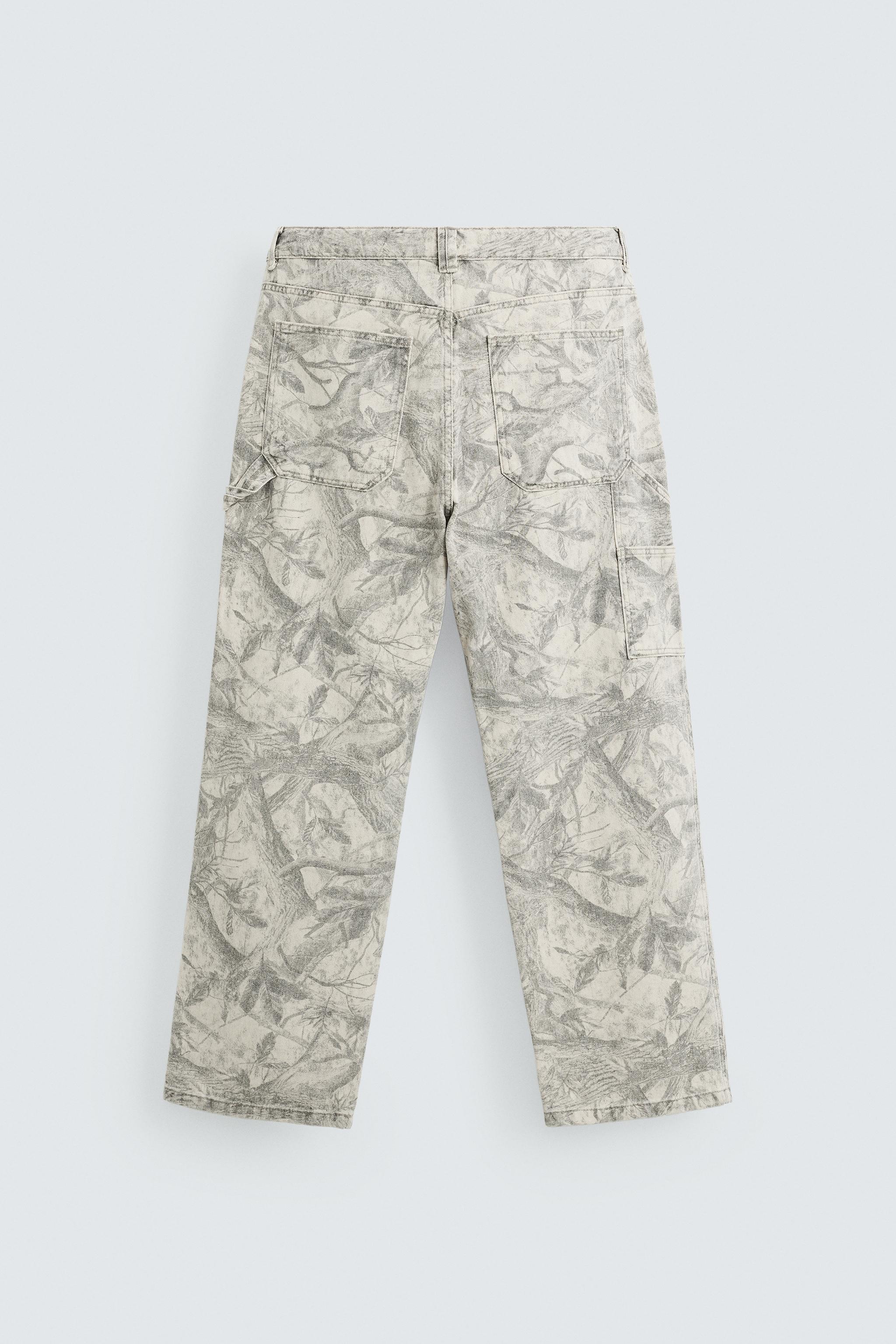 ☆ドイツ発*ZARA*新作*アブストラクトプリントパンツ/RB☆ ☆ドイツ発*ZARA*新作*アブストラクトプリントパンツ/RB☆ (ZARA