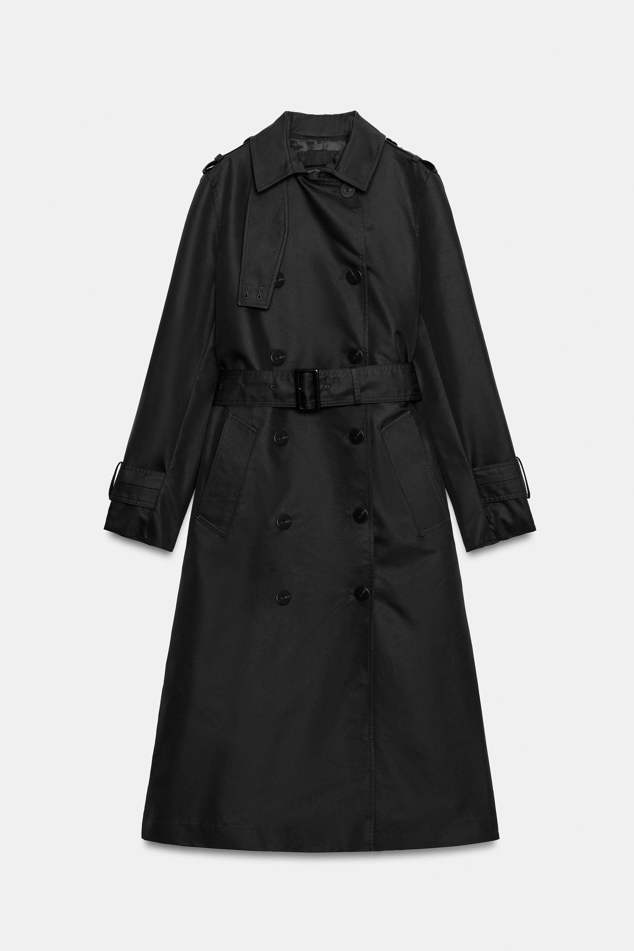 WATER-REPELLENT BELTED TRENCH COAT ZW COLLECTION
