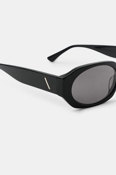LUNETTES DE SOLEIL OVALES - Noir de Zara - Image 4