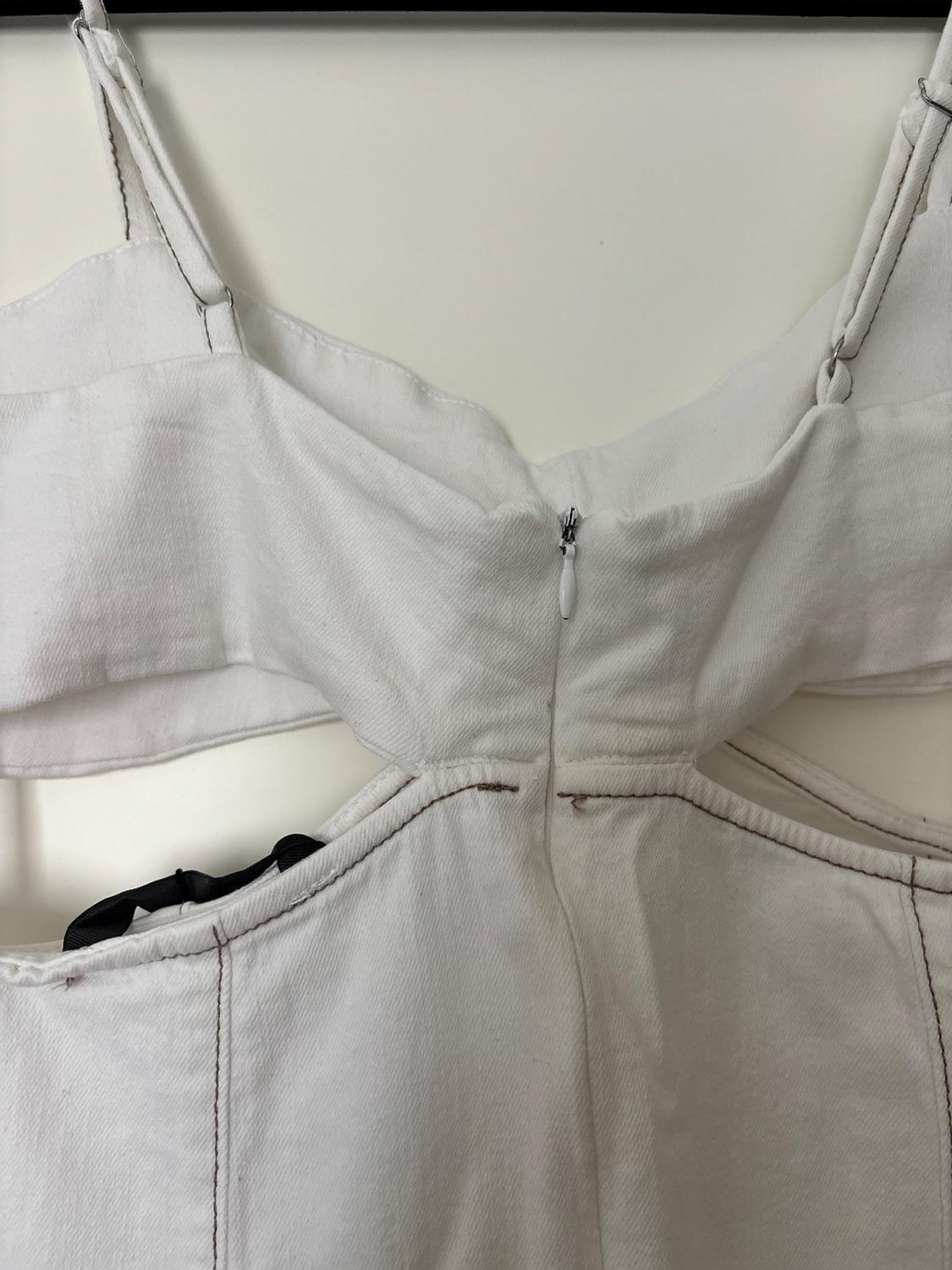 Z1975 MIDI DENIM CUT OUT DRESS - Image 8