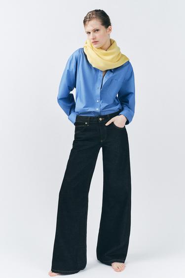ZW COLLECTION WIDE-LEG LOW-RISE JEANS - Blue by Zara - Image 0