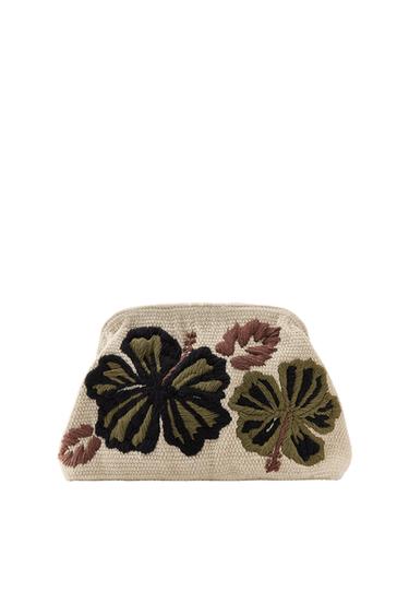 KLEINE TASCHE MIT BLUMENSTICKEREI - Cremefarben von Zara - Bild 0