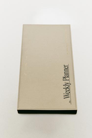 WEEKLY PLANNER WITH GOLDEN RIMS - Ecru by Zara - Image 5