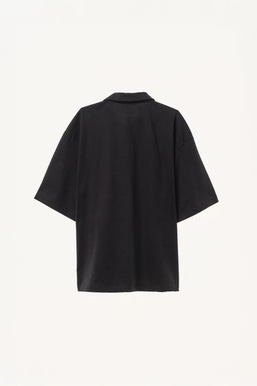 EMBROIDERED COLOUR BLOCK POLO SHIRT WILLY CHAVARRIA X ZARA - Black by Zara - Image 3