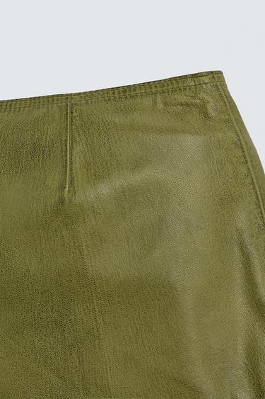 LEDERSHORTS HARRY LAMBERT FOR ZARA X DISNEY - Grün von Zara