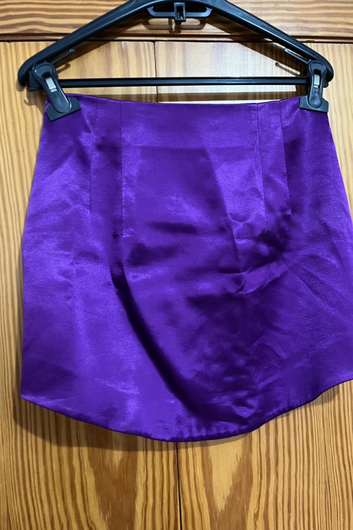 SATIN-FINISH MINI SKIRT - Image 3