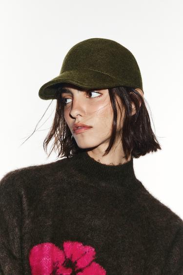 100% WOOL STRUCTURED CAP — Green 2