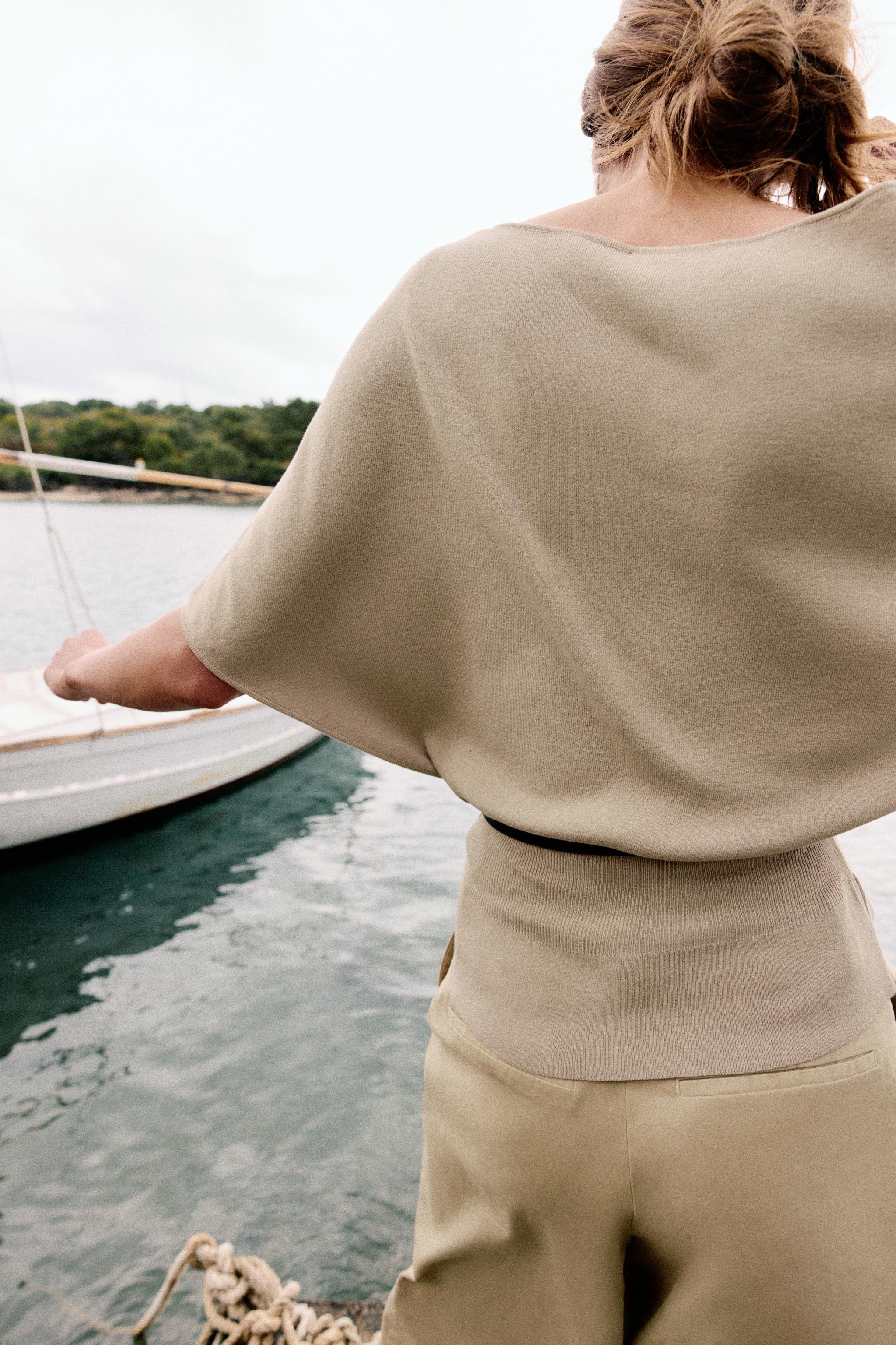 KNIT BELTED TOP - thumbnail 5