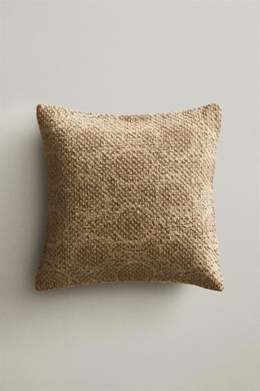 CAPA DE ALMOFADA DE LINHO - Bege-claro da Zara