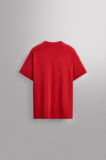 SEAMLESS TRAINING T-SHIRT - Red by Zara - Image 1
