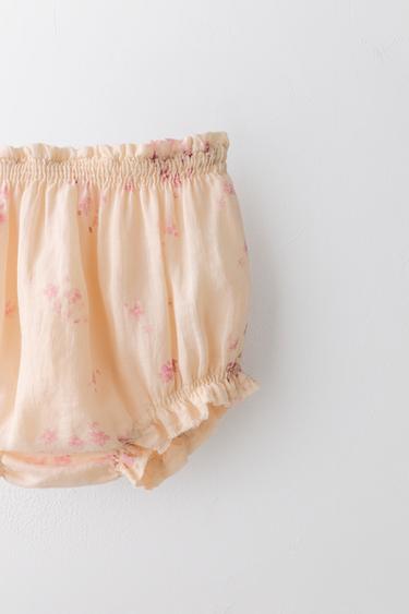 LIMITED EDITION 100% RAMIE FLORAL BRIEFS - Pinks by Zara