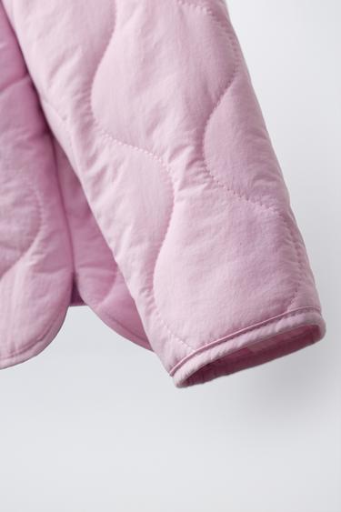 QUILTED JACKET WITH HEARTS - Pink by Zara - Image 5