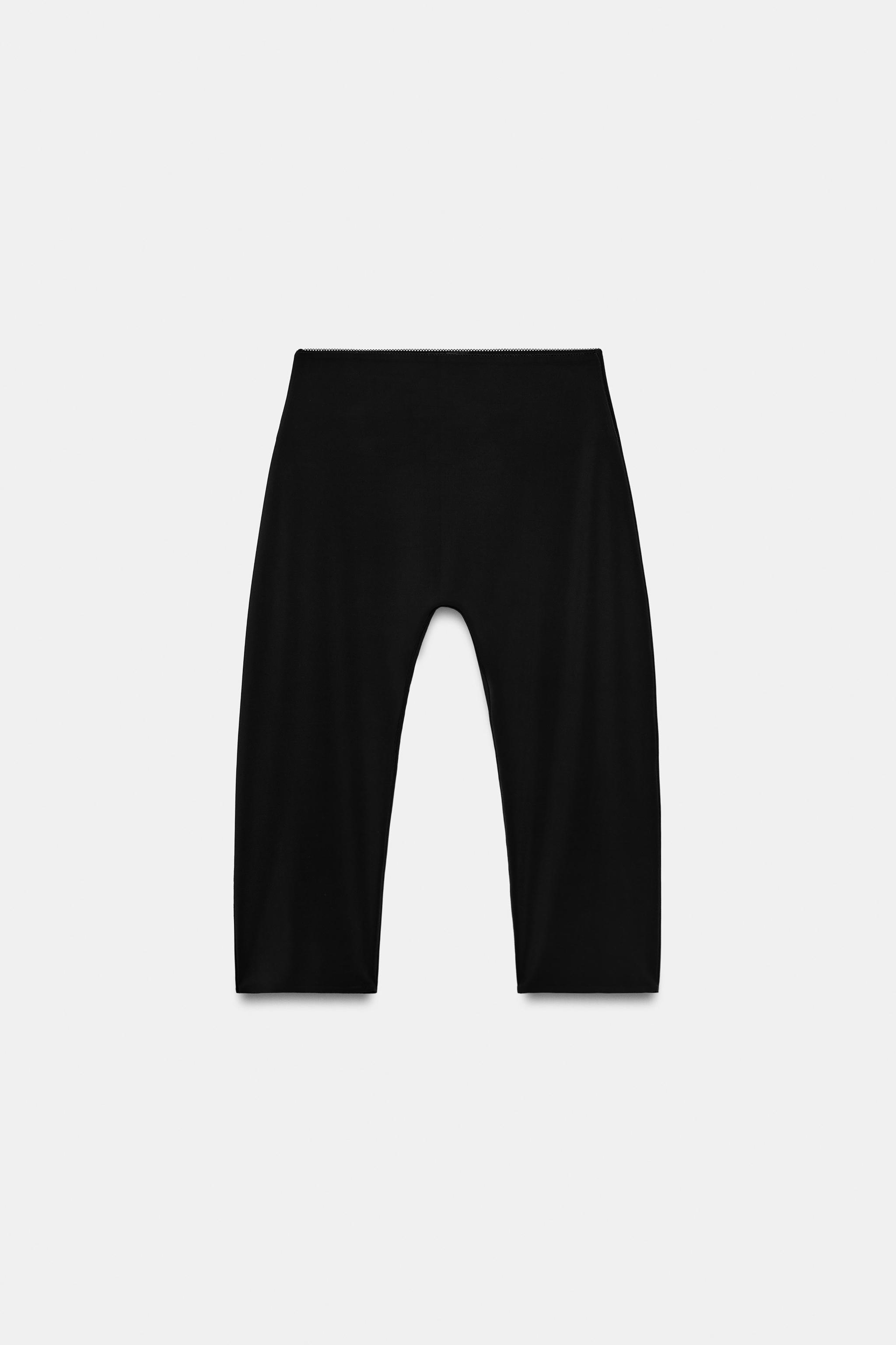 Zara Poliamid Kapri Pantolon görsel 5