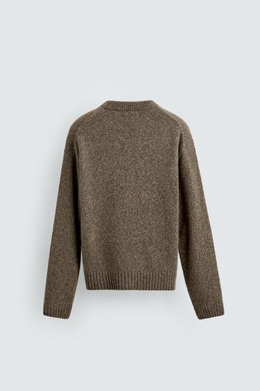 PULL COL EN V ÉDITION LIMITÉE - Marron de Zara - Image 8